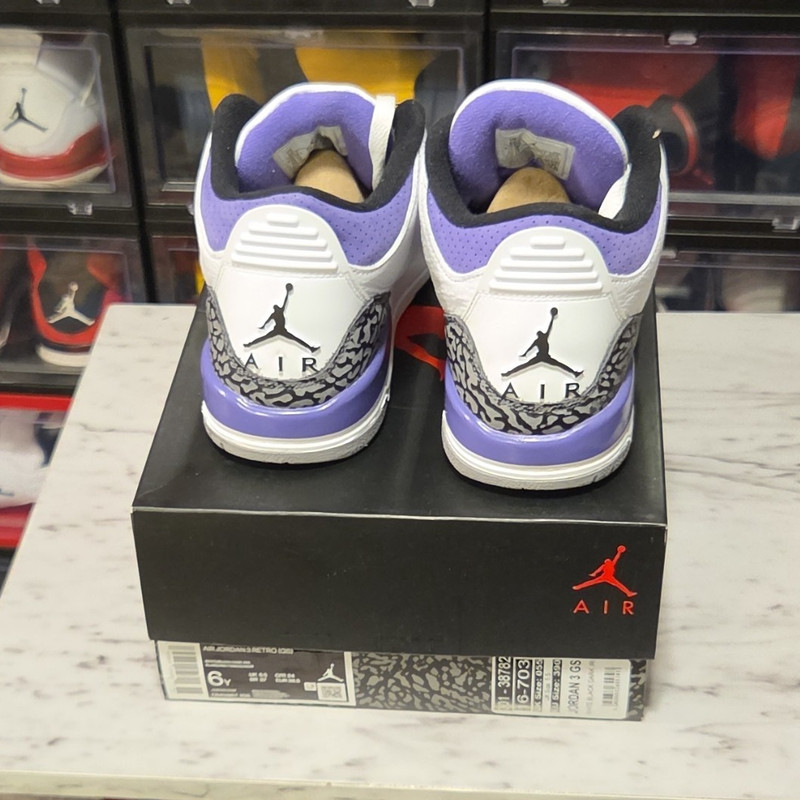 Jordan 3 Court Purple sz 6y