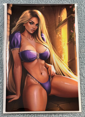 M House Peyton Blue Disney's Rapunzel Karych Art Virgin Variant LTD 50 CGC IT!