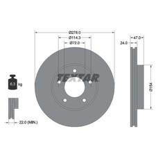Disque de frein Mazda TRIBUTE