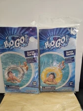 2 Pack H20 GO! Glitter Swim Ring Water Float Ages 10+ 31.5x31.5x7.5in Pool Ring