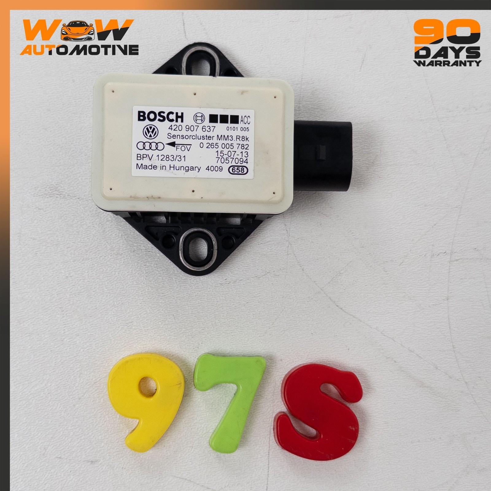 04-19 BENTLEY FLYING SPUR GTC GT ACCELERATION YAW TURN RATE SENSOR 420907637 OEM