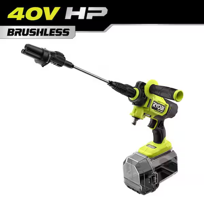 #ad RYOBI 40V HP Brushless EZClean 600 PSI 0.7 GPM Cold Water Electric Power Cleaner $79.99