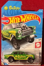 HOT WHEELS 'GUSTER '55 CHEVY BEL AIR 121/250. CARD DAMAGED. SEE COMBINED OFFERS!