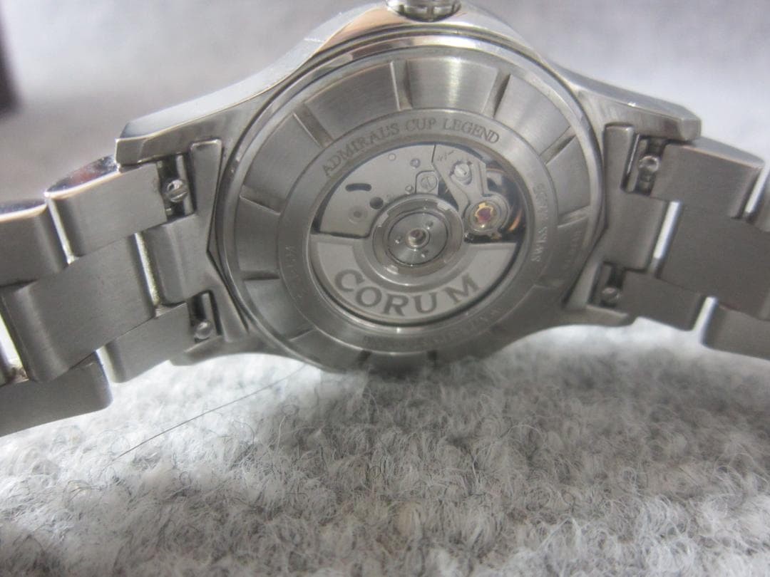 Corum Admiral's Cup Legend 32 Automatic Shell Dial Watch w/Box Used Working Good image 5