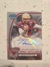 2024 Bowman University Chrome Thomas Castellanos Auto #PA-TCA RC Rookie Card 