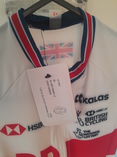 Kalas Elite GB British Cycling Aero TT Road Time Trial Skinsuit Size 2+ / Small - Picture 2 of 3