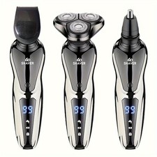 Men's 3D Rotary Electric Shaver - 3-in-1 USB Charging Beard Trimmer  Shaver USA