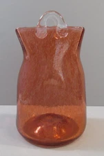 Arentzen & Ohlander Art Glass Hand Blown Purse Vase