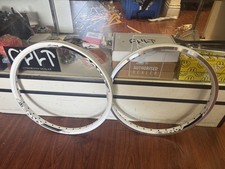 SUN RINGLE ENVY WHITE 20 INCH RIM SET RIMS 20" FRONT REAR 36 HOLE BMX BIKE BIKES