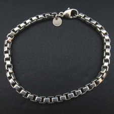 Tiffany & Co. Tiffany Venetian Bracelet 925SV Silver mens USED