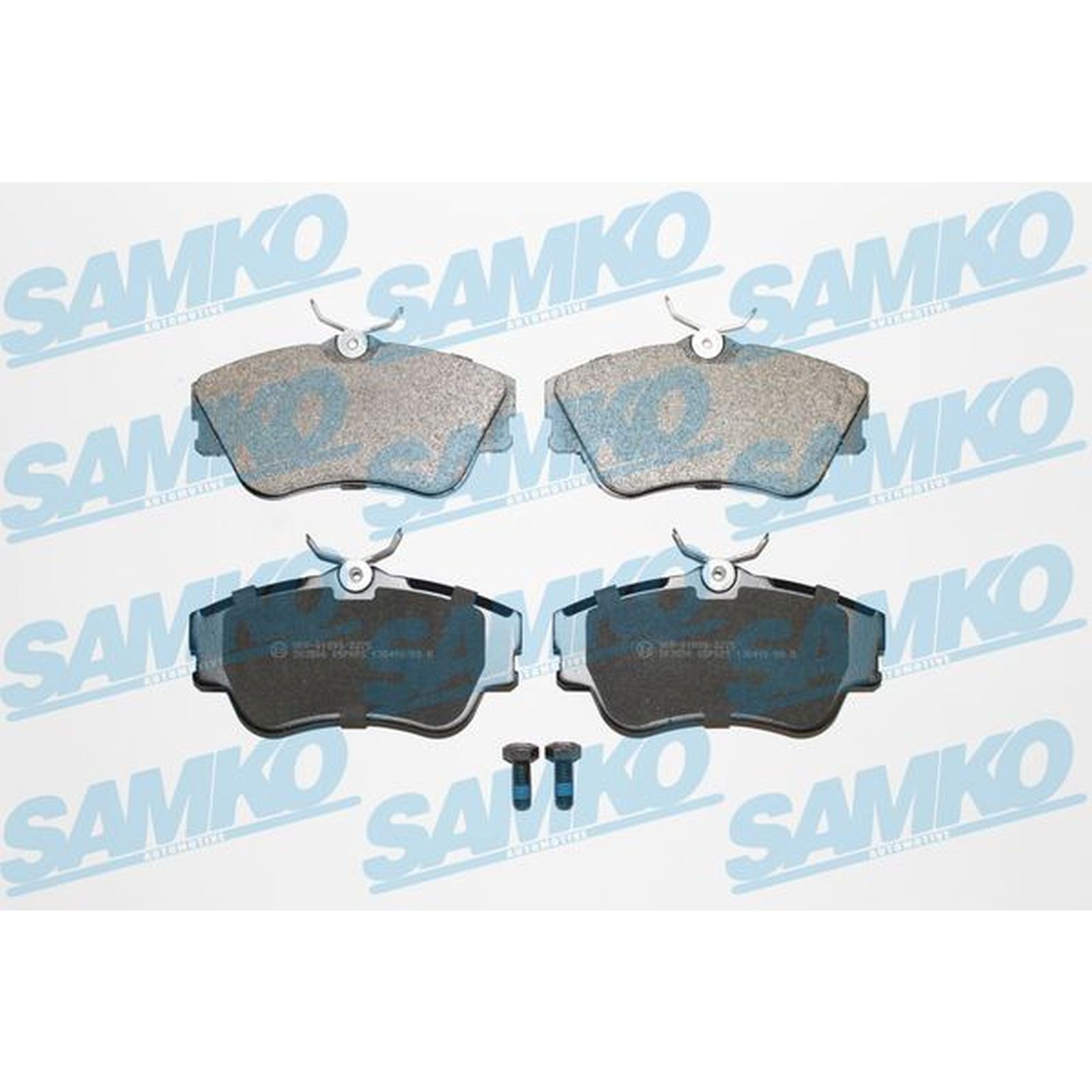 1x ORIGINAL® SAMKO Bremsbelagsatz, Scheibenbremse Vorne für VW TRANSPORTER T4