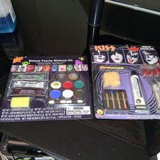  Collectible KISS 'Sonic Boom' Halloween Makeup Kit 2009 & Deluxe Family Kit