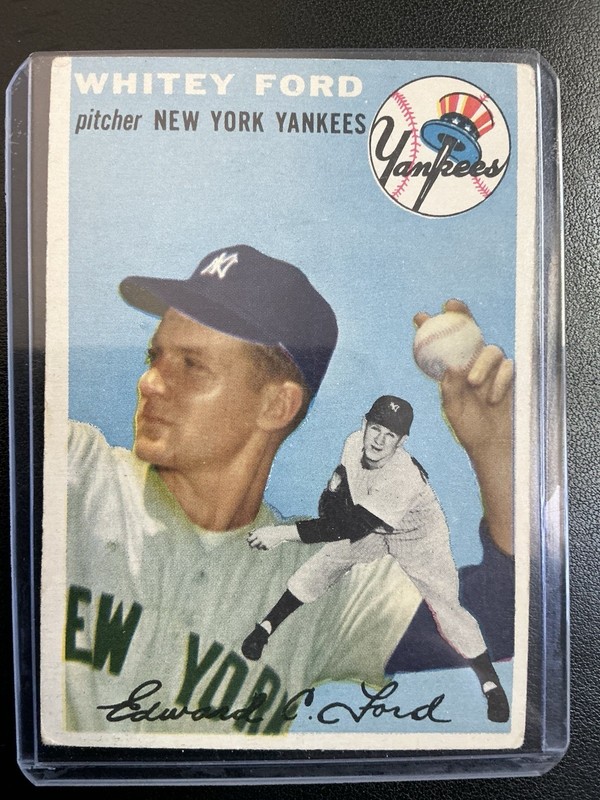 1954 Topps - Whitey Ford #37 White Back