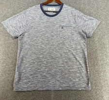 Original Penguin Shirt Mens XL Blue Heather Chest Pocket Logo Munsingwear