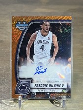 2025 Bowman U Chrome Freddie Dilione V Orange Shimmer Refractor Auto #/65