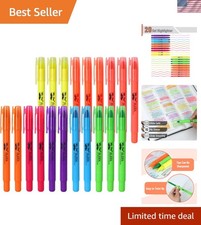 No Bleed Gel Highlighter, Bible Highlighters, Assorted Colors, Pack of 20, Fl...