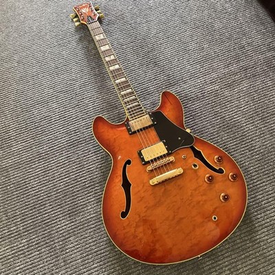Semi-Acoustic Electric Guitar Vester MOD.800 Sunburst Made in