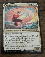 Magic The Gathering - Avatar Aang Aang, Master Of The Elements - Avatar: The Last Airbender casi nuevo