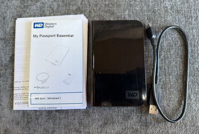 WD My Passport Essential 320GB External Hard Drive USB 2.0 Black WD3200ME-01