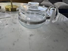 Vintage Pyrex Flameware tea pot with lid  6 cup made in USA
