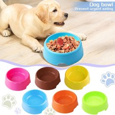 Candy Color Plastic Pet Food Bowl Cat Dog Feeding Dish Small Pet Tableware