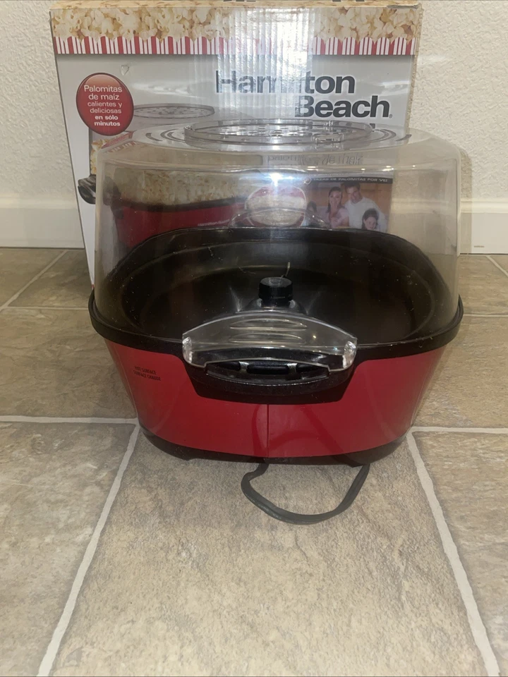 HAMILTON BEACH PALOMITAS MODELO 73302e - 24 TAZAS ¡Excelente Estado Funciona! Foto 4 de 4