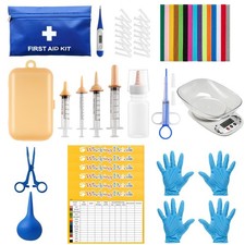 Whelping Kit 52pcs Puppy Whelping Bottle Feeding Kit Digital Thermometer Scale