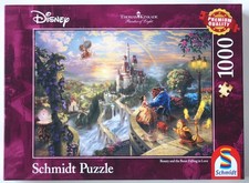 1000 Teile DISNEY Puzzle - THOMAS KINKADE - Die Schöne und das Biest - 1 x Porto