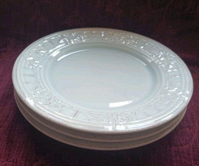Matceramica VENICE  Light Blue Salad Dessert Plates - Set/3 - NEW