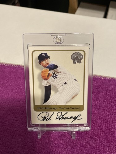 RICH "GOOSE" GOSSAGE 2001 FLEER GREATS OF THE GAME On CARD AUTO AUTOGRAPH