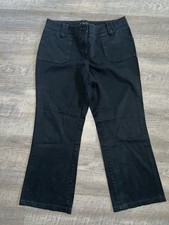 New York  Company Black Pants - Size 12 Petite - Stretch Cotton - Flare Leg
