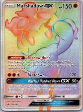 Marshadow GX (Secret) Rainbow Rare SM - Burning Shadows 156/147 LP on eBay