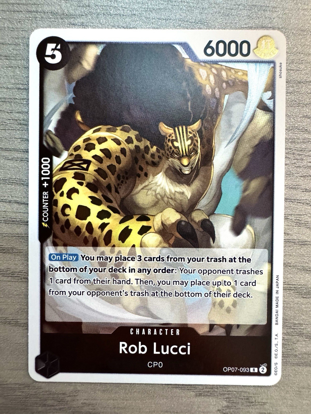 Rob Lucci OP07-093 500 Years in the Future Foil