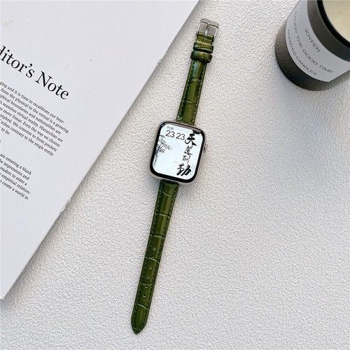 Slim Leather Band Women Bracelet for Apple Watch 9 8 7 6 5 4 SE 40/44/41/45/49mm - Picture 13 of 14