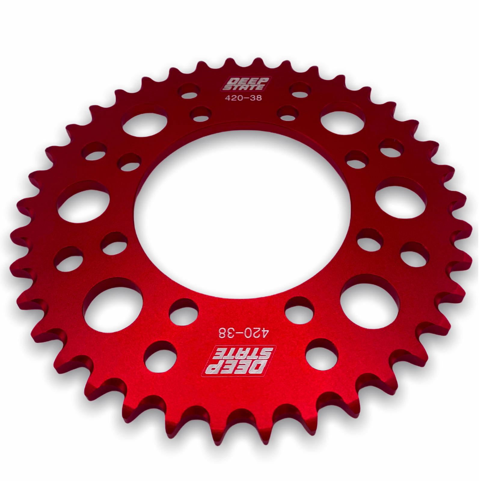 RED 38 TOOTH DEEP STATE 420 SDG PIT BIKE REAR SPROCKET Fits STOMP M2R WPB