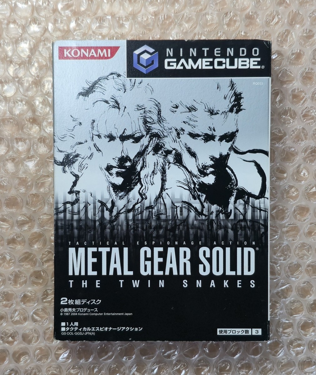未開封　L GEAR SOLID コナミ　KONAMI 1pack Gamecube Metal Gear Solid Twin Snakes Premium Package Edition