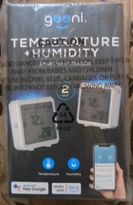 Geeni Smart Temperature and Humidity Monitor Sensor 2 Pack - Indoor Wireless ...