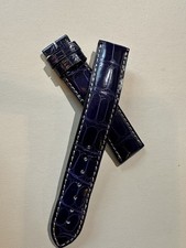 Cinturino orologio Longines Alligator 19 mm, lilla. Qualità eccezionale. Uno solo.