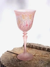Pink Cocktail Crystal Glass Mystic Land Passion Fever PALESTINE & ISRAEL MADE 