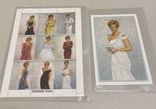 1997 PRINCESS DIANA EVENING DRESS, ROYAL GOWNS STAMPS WITH COA