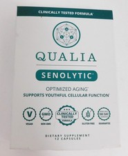 QUALIA Senolytic Optimized Aging 12 Capsules  SEALED Exp 07/27 NEW