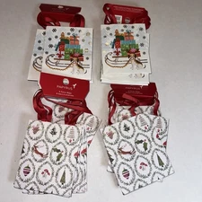 Papyrus Christmas Holidays Mini Gift Bags *BUNDLE OF 4 PACKS* 2 Designs 12each