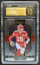 2025 Panini Select Patrick Mahomes II Premier Level #107 Chiefs CGC 10 Pristine