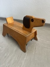 Konrad Keller Rutschdackel um 1960 Holz Vintage Design Klassiker