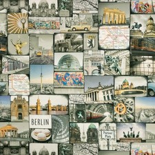 Dekostoff Big Citys Berlin Deko Meterware (Preis=)