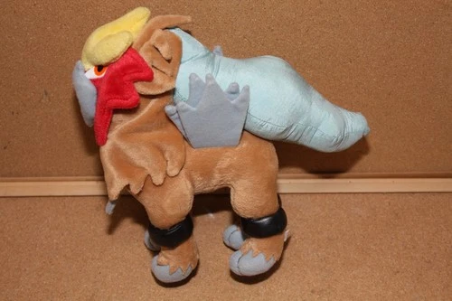 Pokemon Entei Plush Bendable Legs 2001 TOMY