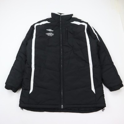 Umbro Liberty Flames Soccer Jacket Mens Large Insulated Long Puffer Full Zip