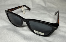 Cole Haan Cateye Sunglasses C6069 Black Brown Tortoise Arms 52-19-140 400UV