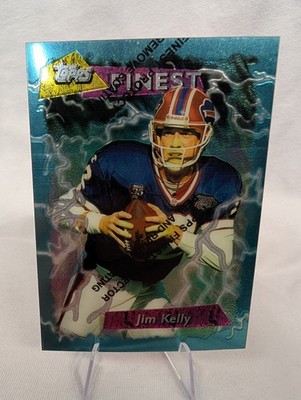 1995 Topps Jim Kelly #181 Finest Boosters w/ Cover - Buffalo Bills