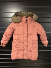 Baby Gap Girls Puffer Jacket Pink Size 5 GUC Fleece Lined